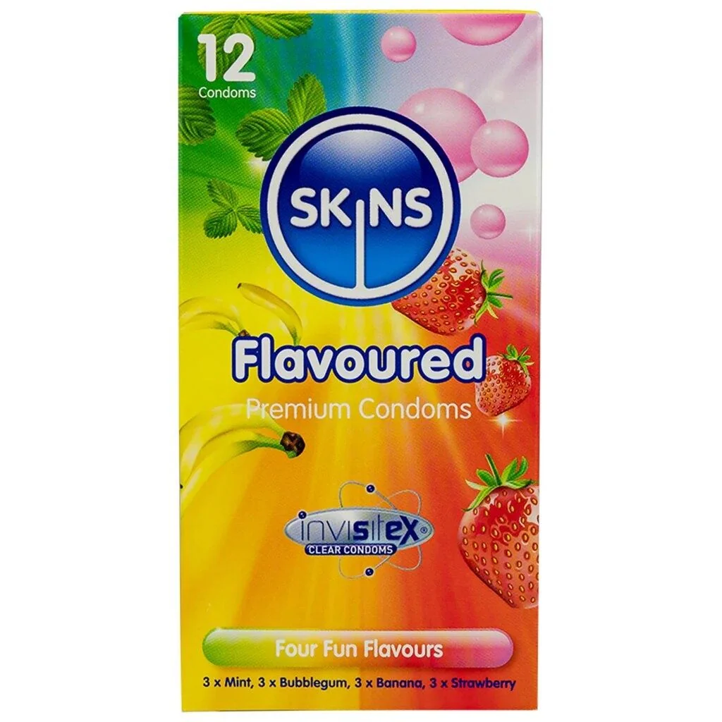 SKINS CONDOMS FLAVOURED X 12 PCS