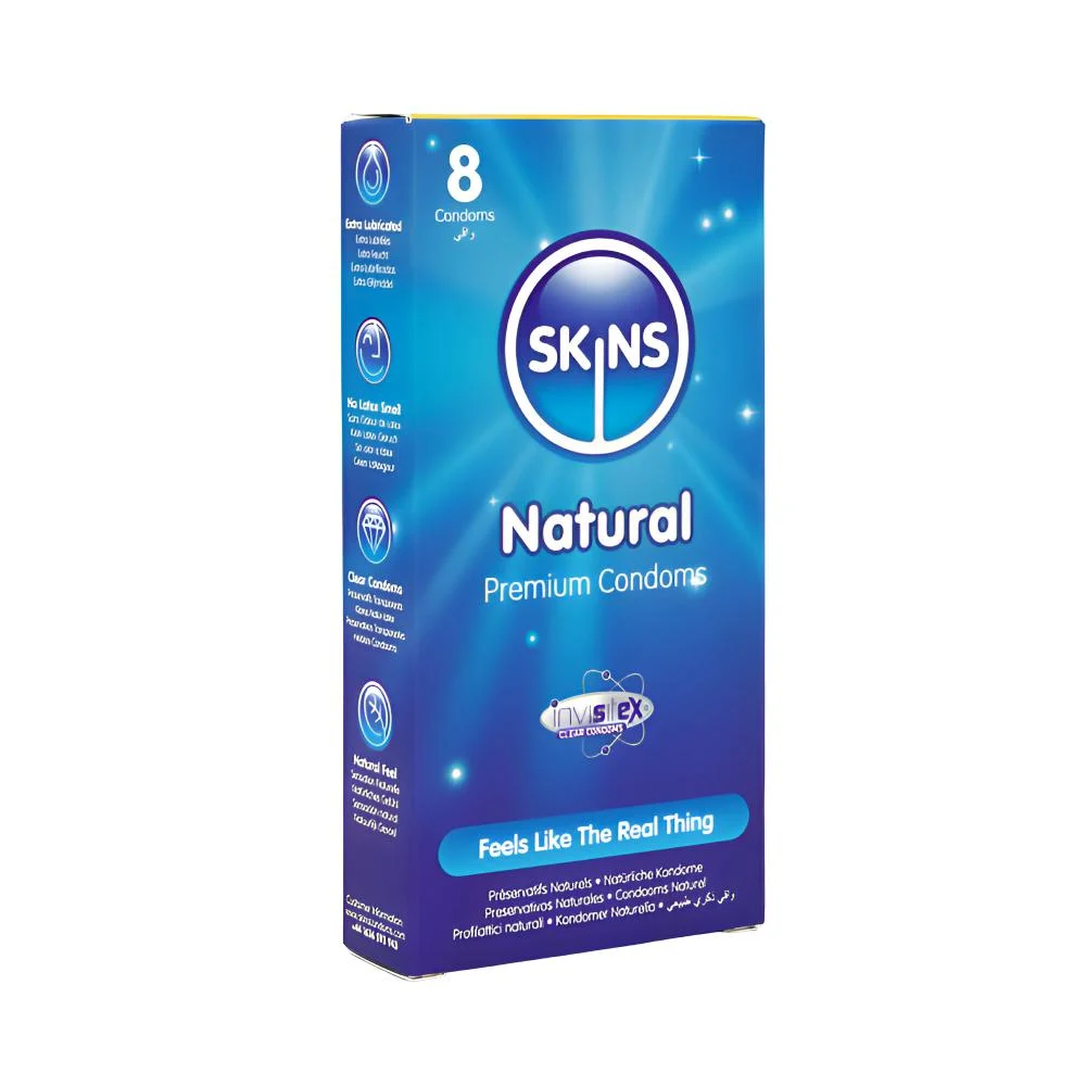 SKINS CONDOMS NATURAL X 8PCS