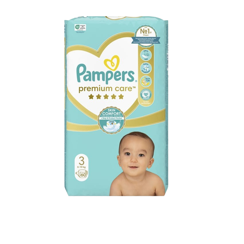 Pampers Premium Care NR 3 6-10 kg *60 cope 