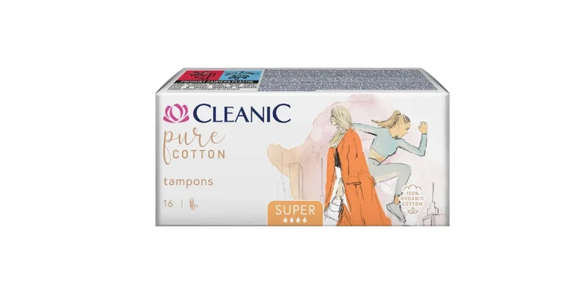 Harper Cleanic Pure Cotton Super Tampons *16 pieces 