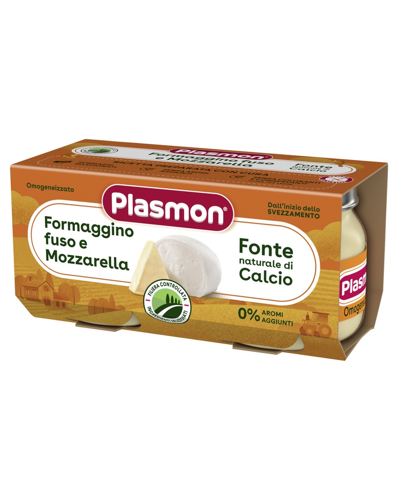 Plasmon formaggino fuso e mozzarella 2*160gr