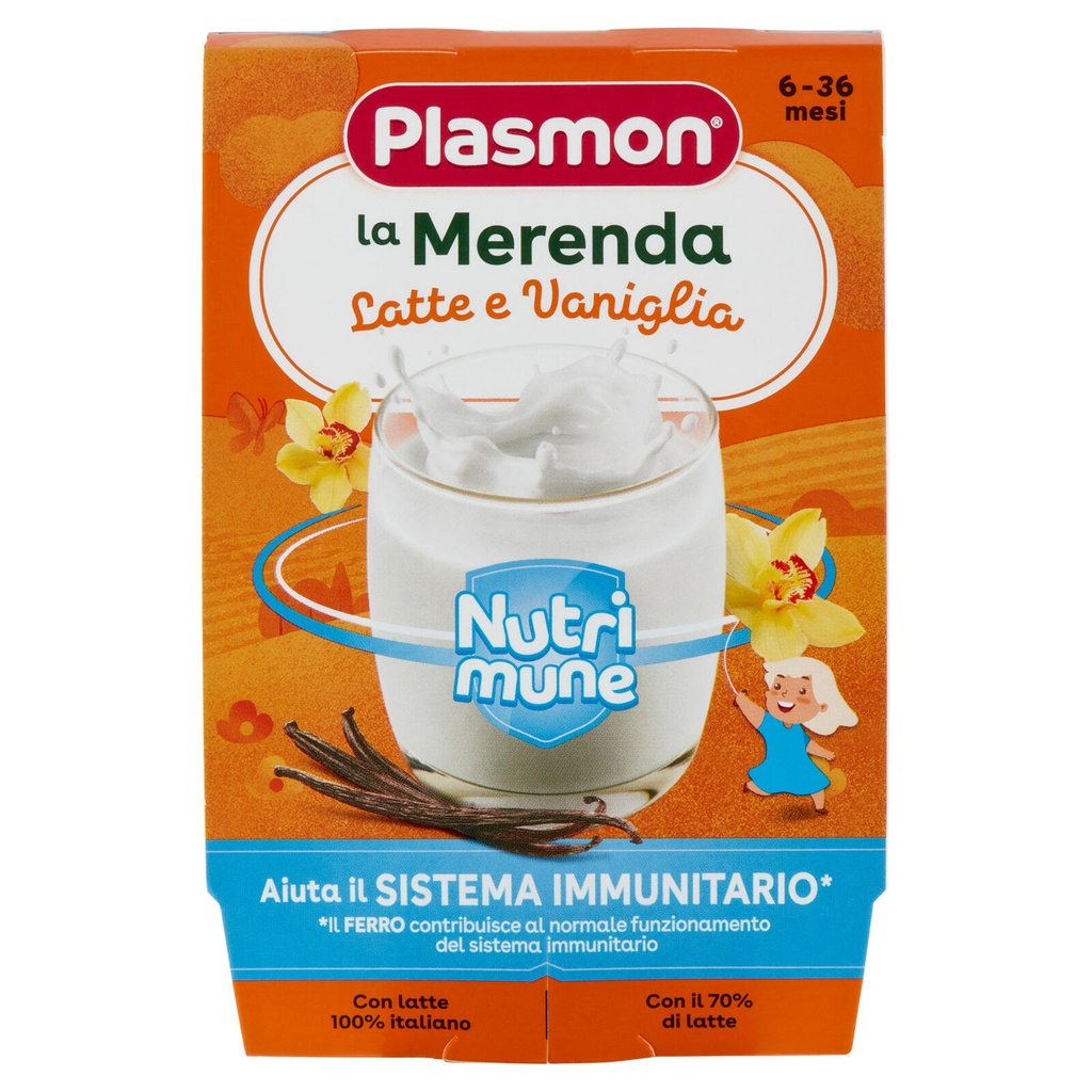 Plasmon La Merenda Latte Vaniglia x2