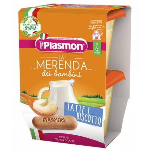 Plasmon La Merenda Latte Biscotto x2