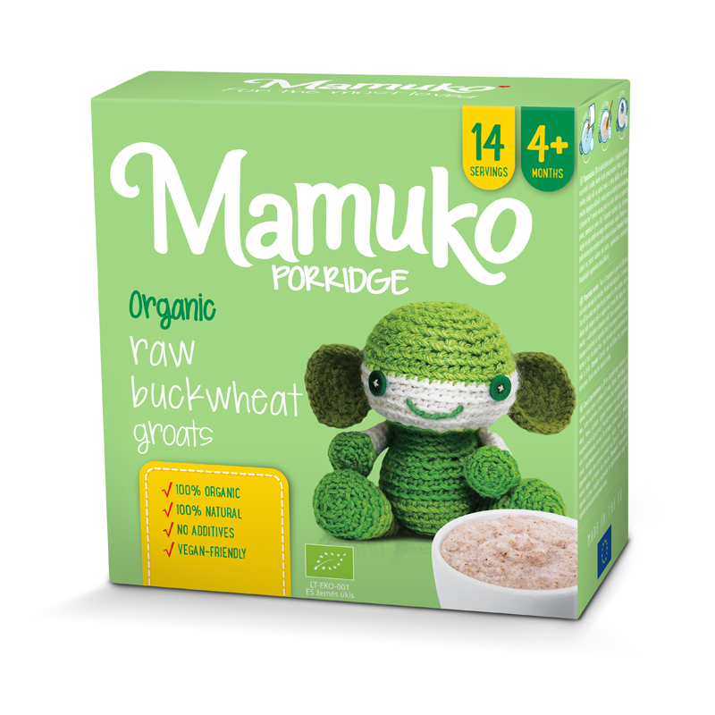 MAMUKO ORGANIC RAW BUCKWHEAT PORRIDGE 4+ 200g