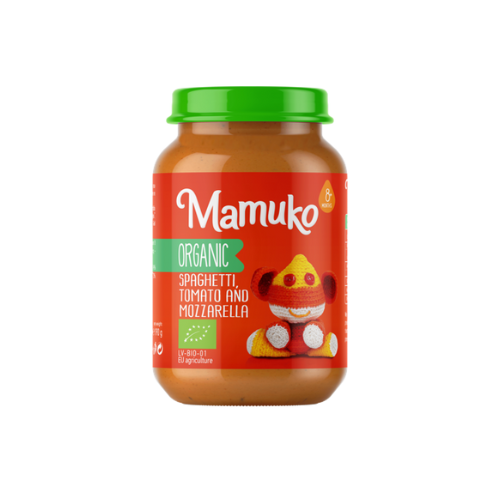Mamuko Organic spaghetti, tomato & mozarella for babies 8+ months 190gr