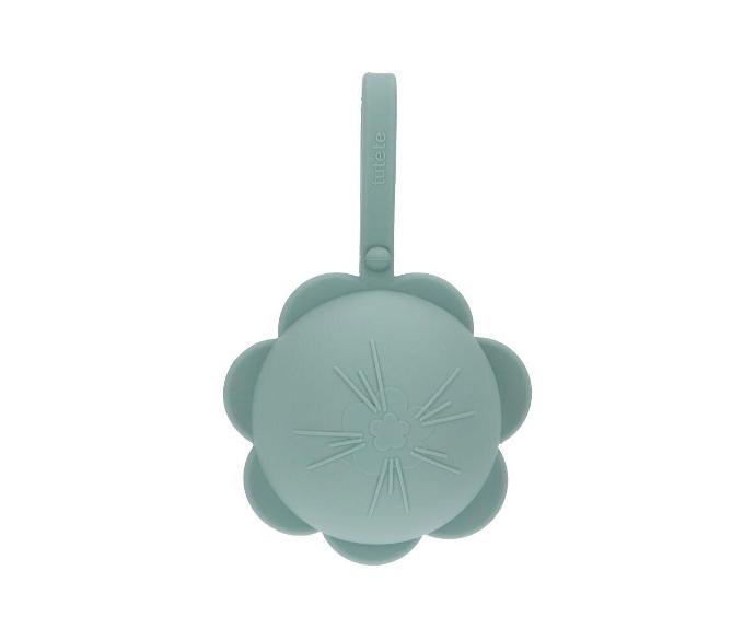 Tutete Light Sage Flower Silicone Pacifier Holder