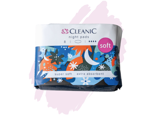 Harper Cleanic Soft Night Sanitary Pads 8 pcs