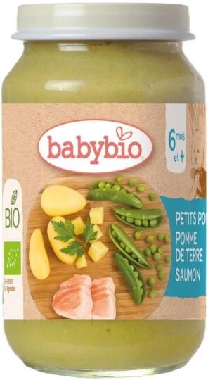 Babybio Peas Potato Salmon Jar +6months