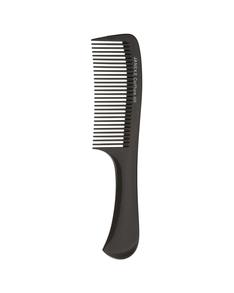 JANEKE PROFESSIONAL HANDLE COMB, BLACK COLOR, 22cm