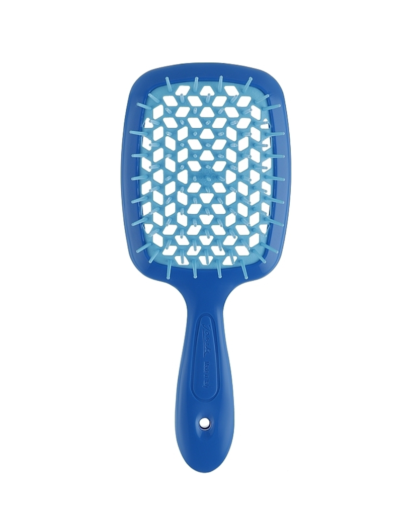 JANEKE SMALL SUPERBRUSH VENTED BRUSH COMPACT VERSION FLUO BLU