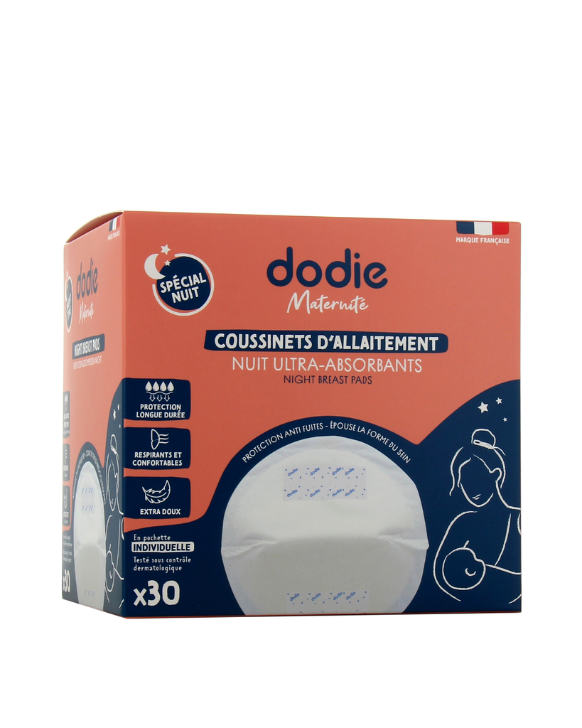 Dodie Nursing Pads Slim NIGHT in Individual Pouch x30