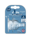 Dodie Teat Initiation+ round 3 speeds Anti-colic wide neck  +6 months silicone flow 4 specific for thick liquid