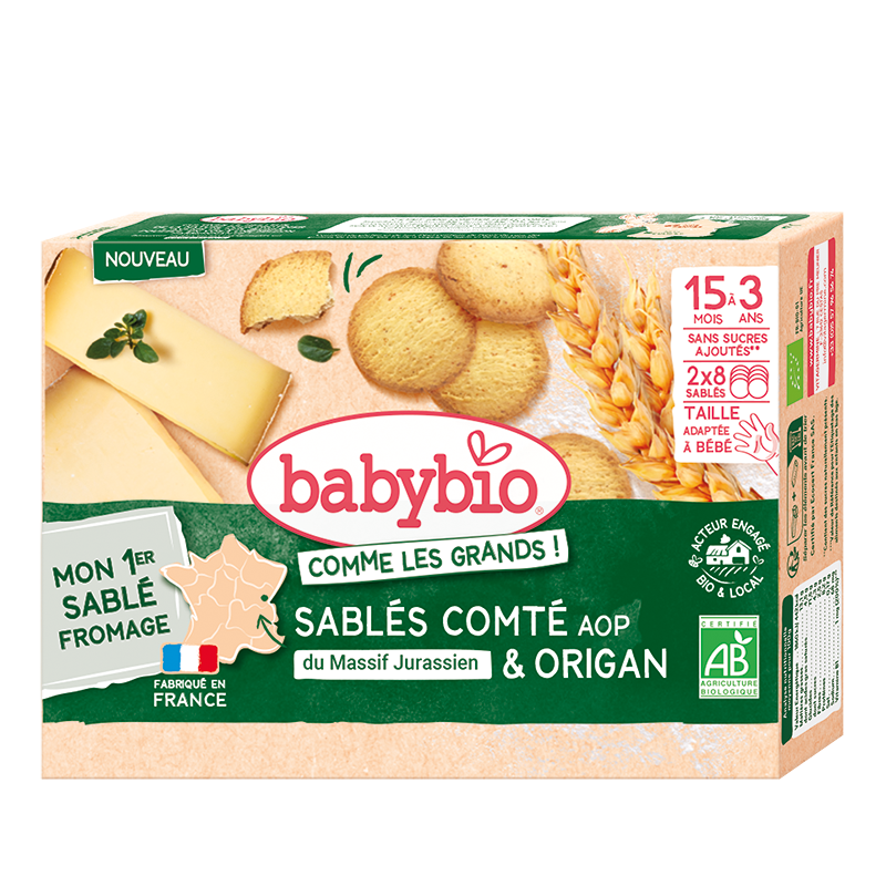 Babybio Comté Cheese Oregano Biscuit +15months