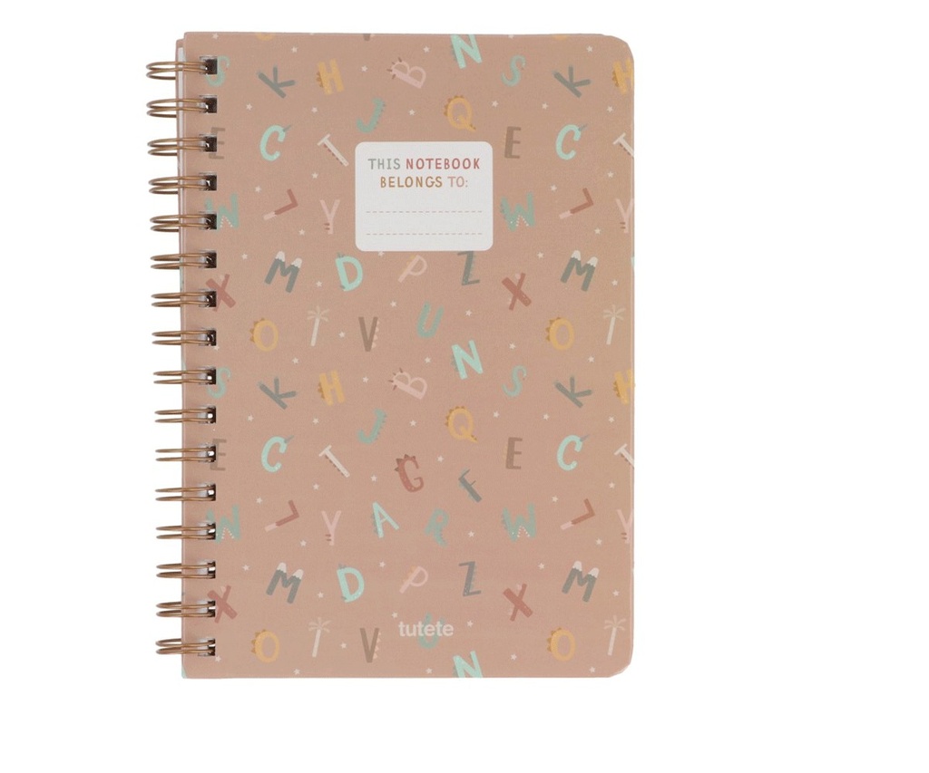 Tutete School Notebook Funny Letters