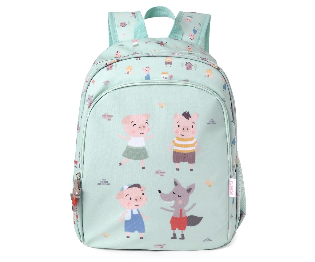 Tutete The Three Little Pigs Medium-Sized Backpack +Keychain