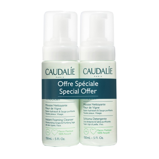 [2781] Caudalie Duo Vinoclean Foaming Cleanser 150ml*2