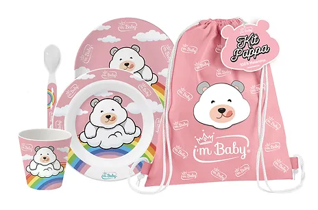 [kit001] Im Baby Kit Rose Pappa+Zainetto