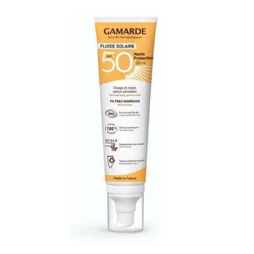 [G734] Gamarde Fluide Solaire SPF50 tube pomp 100ml