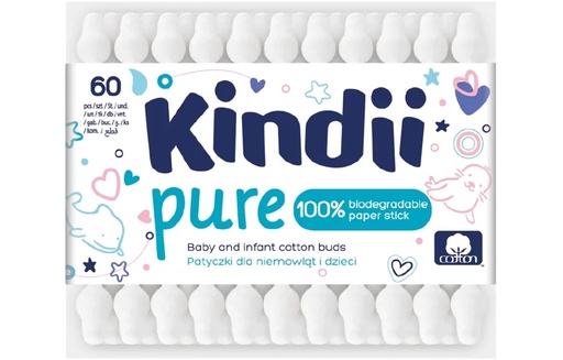 [5900095030980] Harper Cotton Buds Kindii Pure 60pcs