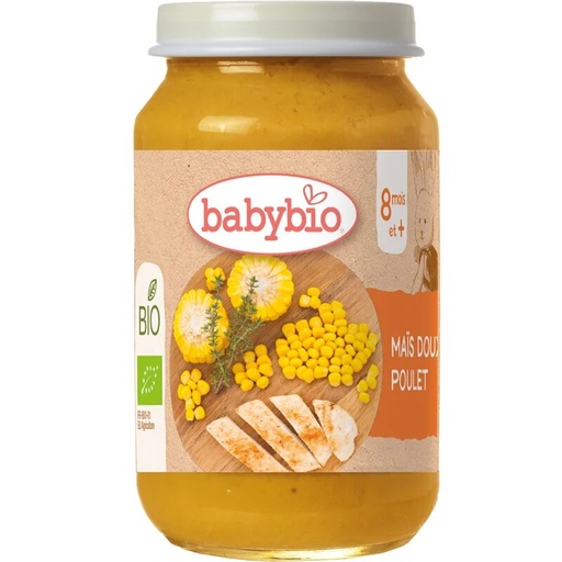 [50952] Babybio Sweet Corn Chicken Jar +8months *200gr