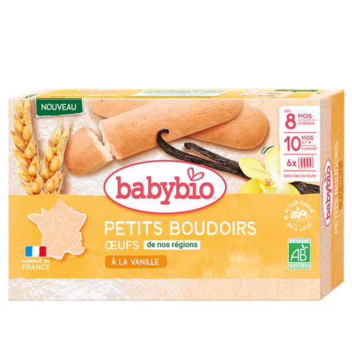 [50021] Babybio Vanilla Teething Biscuits - Organic +8months