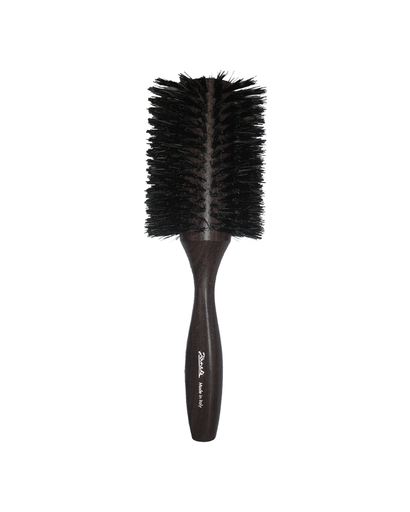 [SP85K] JANEKE BLACK TUMBLED WOOD HAIRBRUSH, Ø70mm