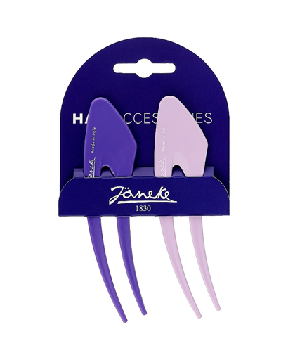 [JG49020BLI VIO] JANEKE HAIR CLIP 14,5 cm, 2PCS