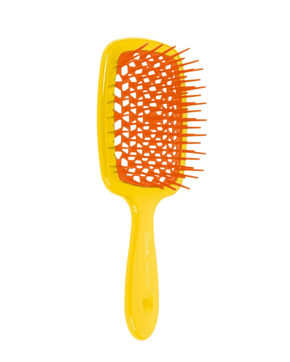 [86SP234 GIA] JANEKE SMALL SUPERBRUSH VENTED BRUSH COMPACT VERSION FLUO YELLOW ORANGE