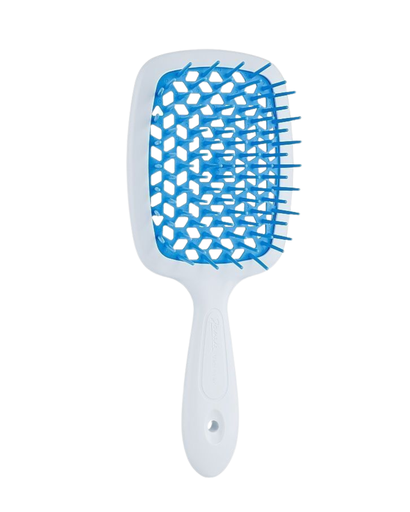 [56SP234 TSE] JANEKE SMALL SUPERBRUSH VENTED BRUSH COMPACT VERSION WHITE TURQUOISE