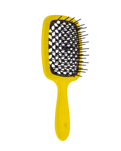[72SP226 GIA] JANEKE SUPERBRUSH VENTED BRUSH WITH SOFT PINS YELLOW BLACK