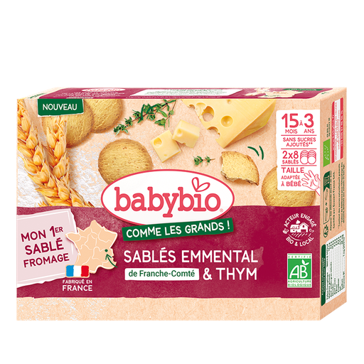 [50031] Babybio Emmental Thyme Biscuit +15months