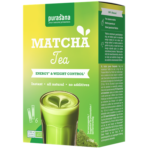 [PURAHD05] Purasana Hot Drinks Matcha Tea 6 x 2g BIO