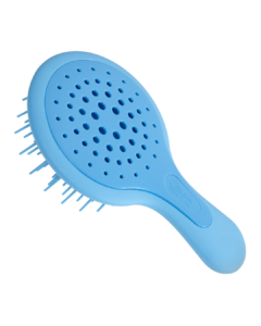 JANEKE MINI SUPERBRUSH COMPACT SILICON HAIRBRUSH FLUO BLUE