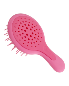 JANEKE MINI SUPERBRUSH COMPACT SILICON HAIRBRUSH ROSE