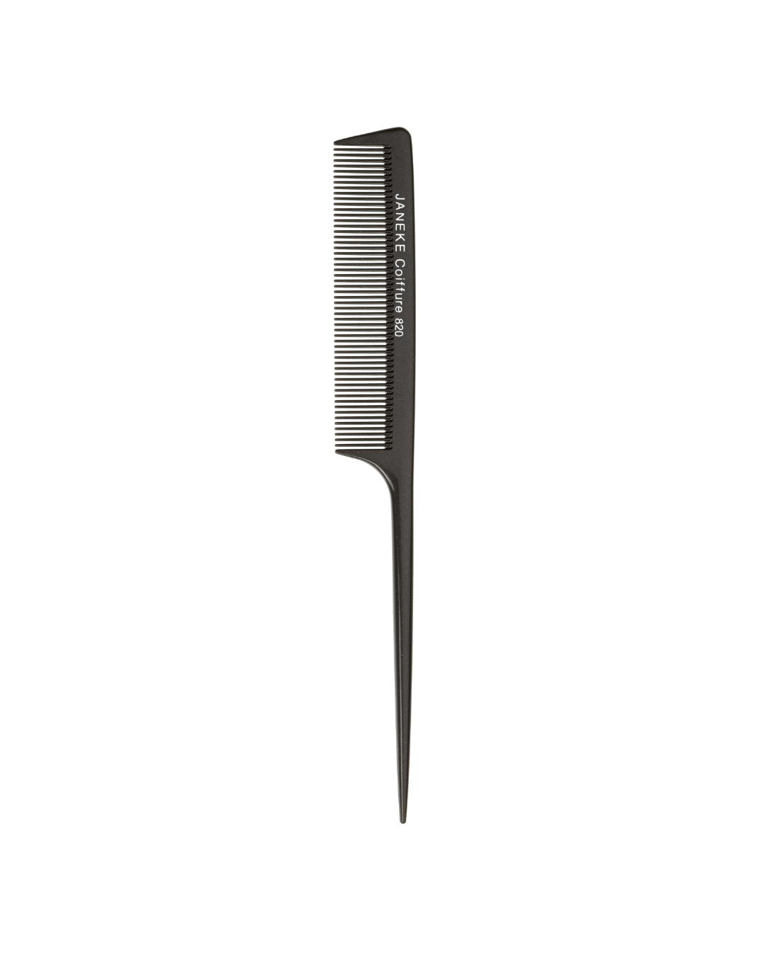 JANEKE PROFESSIONAL LONG TAIL COMB, BLACK COLOR, 21cm