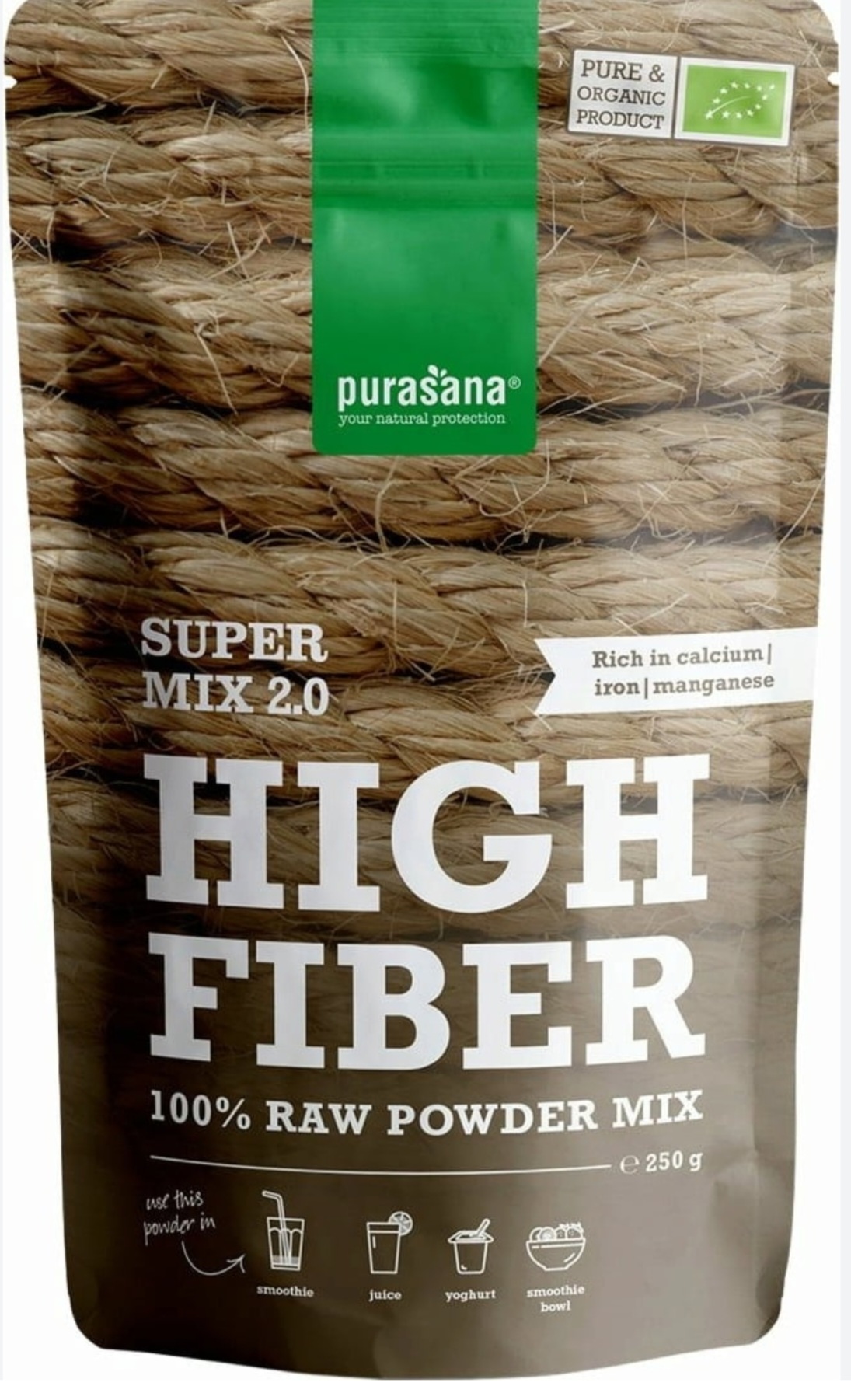Purasana Mix Zak High Fiber, 250 gr