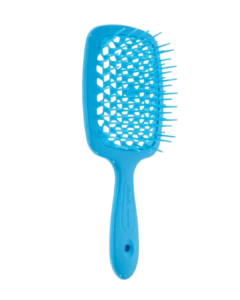 JANEKE SUPERBRUSH VENTED BRUSH WITH SOFT PINS FLUO LIGHT BLU