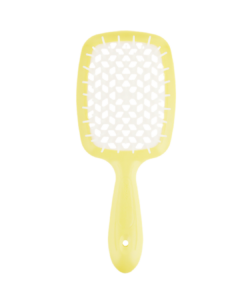 JANEKE SUPERBRUSH VENTED BRUSH WITH SOFT PINS YELLOW PASTEL