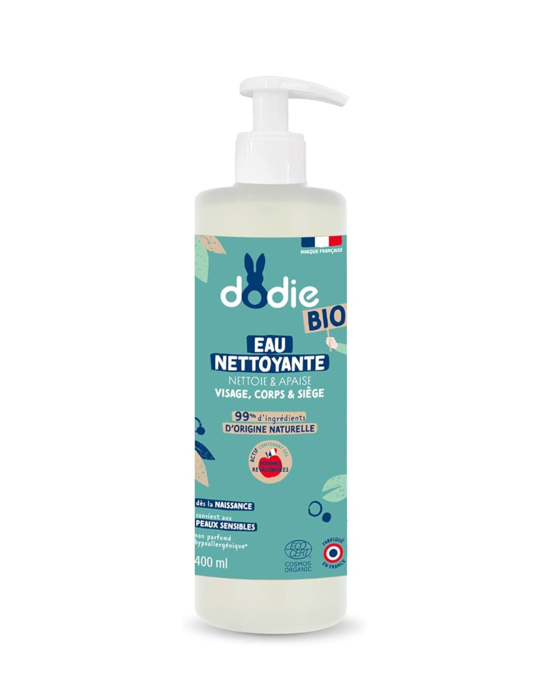 Dodie 3 in 1 Cleansing Water Organic – from birth – 400ML