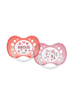 Dodie Soother +18 months DUO FUNNY ANIMALS GIRL A71