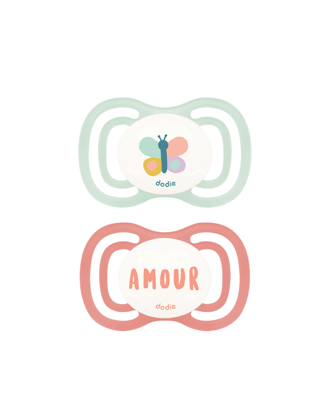 Dodie Soothers +18 months DUO EXTRA THIN PINK F4