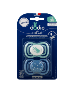 Dodie Soothers +6 months DUO EXTRA THIN BLUE F3