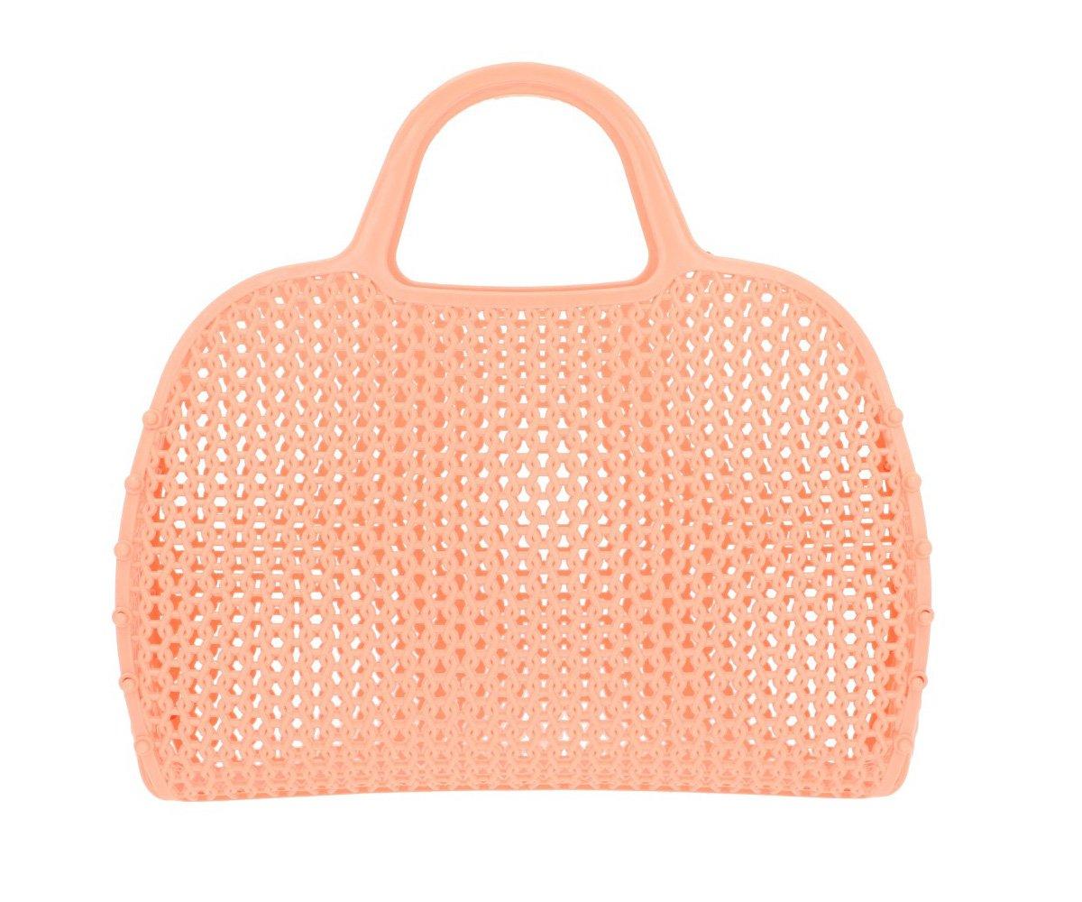 Tutete Retro Vintage Blush Apricot Beach Bag