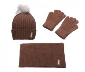 Tutete Winter Set Hat, Gloves, and Neck Warmer Funny Letters