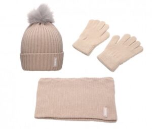 Tutete Winter Set Hat, Gloves, and Neck Warmer Geometric Nature