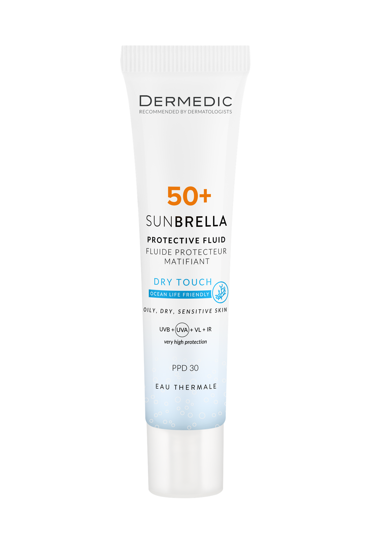 Dermedic Sunbrella Dry Touch Protective Fluid SPF50+ PPD30; 40ml