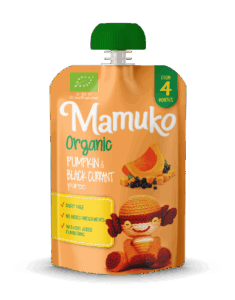 MAMUKO ORGANIC PUMPKIN & BLACK CURRANT PUREE 4+ 100g
