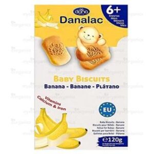 Danalac Baby Biscuits Banana 6m+ ,120gr