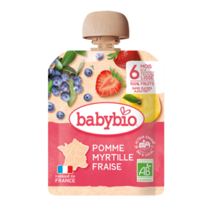 Babybio Apple, Blueberry & Strawberry +6months 90gr