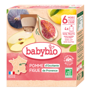 Babybio Apple & Fig Pouch +6months 90gr